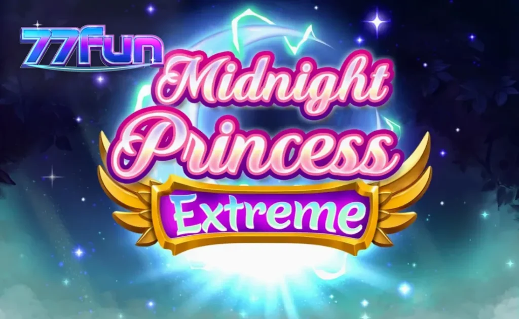 Interface vibrante do jogo Midnight Princess Extreme com as três princesas guerreiras